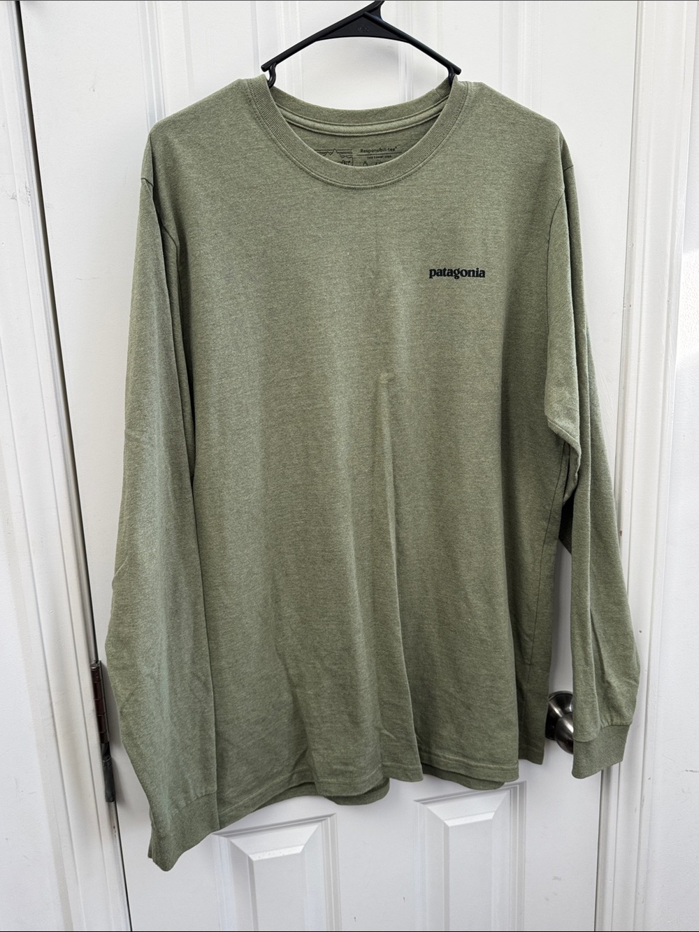 Patagonia Men's Long-Sleeve Crew in Olive